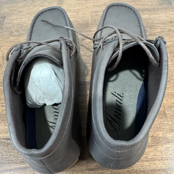 Amali Men's Chukka Boots size 9 NWOB Dark Brown - Picture 3 of 6